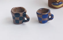 Load image into Gallery viewer, Tiny Blue Checkered